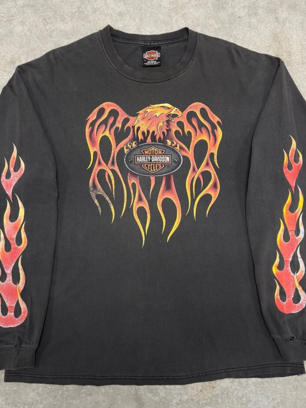 Vintage Harley Davidson Flame Longsleeve
